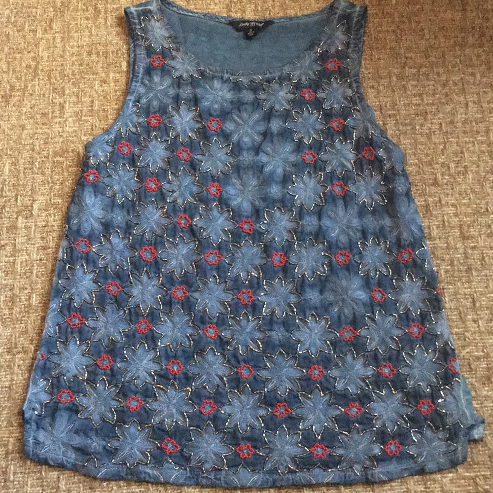Lucky Brand S Tank Embellished ❤️